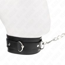 KINK - HALSBAND MIT GÜRTEL 65 CM MIT RIEMEN SCHWARZ 54 X 4,5 CM