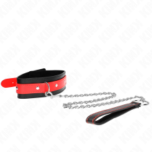 KINK - COLLIER AVEC BRACELET ROUGE 65 CM AJUSTABLE 36-43 CM X 5