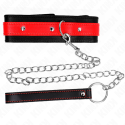 KINK - COLLANA CON CINTURINO ROSSO 65 CM REGOLABILE 36-43 CM X