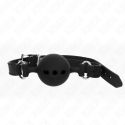 KINK - FULL SILICONE GAG 55 x 2 CM WITH 5 CM BALL SIZE L BLACK