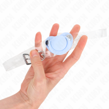 KINK - LIGHT BLUE PACIFIER SHAPED GAG 5.5 x 4 CM ADJUSTABLE