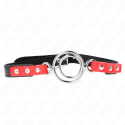 KINK - GAG COM MÚLTIPLOS O-RINGS 4 / 4,8 CM VERMELHO 38 X 56 CM