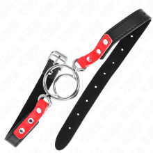 KINK - GAG COM MÚLTIPLOS O-RINGS 4 / 4,8 CM VERMELHO 38 X 56 CM