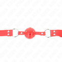 KINK - BALL GAG COMPLETO ROSSO CAVO DURO 62 x 2 CM