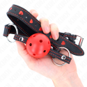 KINK - HOLLOW HARD RED BALL GAG MODEL 2 65 x 2.5 CM