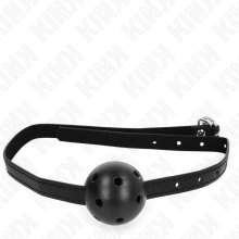 KINK - SIMPLICITY BLACK BREATHABLE BALL 4.5 CM GAG 62 x 1.5 CM