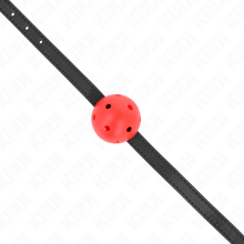 KINK - BÂILLON À BOULE SIMPLICITÉ ROUGE RESPIRANT 4,5 CM 62 x