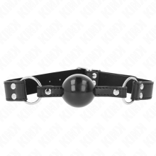 KINK - SOFT AND SOLID BALL 4 CM GAG WITH LEATHERETTE STRAP 62 x