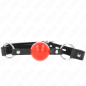 KINK - BÂILLON BALLE 4 CM AVEC SERRURE BOULE ROUGE BRACELET