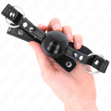 KINK - BALL GAG 4 CM CON RIVETTO PUNTA E CHIUSURA A SCATTO 65 x