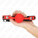 KINK - ROTER SILIKONBALL 4 CM KNEBEL 60 x 2 CM