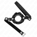 KINK - LIP 8 CM GAG WITH BLACK LEATHERETTE STRAP 63 x 2 CM