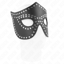 KINK - LEATHERETTE MASK WITH RIVETS MODEL 2 30 x 12 CM