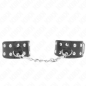 KINK - BRACELETS AVEC DOUBLE LIGNE DE CLOUS RÉGLABLES NOIR