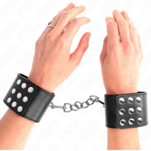 KINK - WRIST RESTRAINTS WITH SNAP FASTEN BLACK ADJUSTABLE 19-24