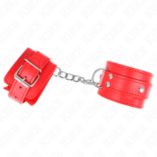 KINK - 3 D-RING WRIST RESTRAINTS ADJUSTABLE RED 17.5-25 CM X 6