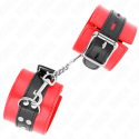 KINK - WRIST RESTRAINTS RED WITH BLACK BELT ADJUSTABLE 17-28 CM