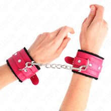 KINK - PREMIUM PELZGEFÜTTERTE HANDGELENKFESSELN SCHWARZ MIT