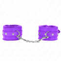 KINK - PREMIUM FUR LINED WRIST RESTRAINTS PURPLE WITH PURPLE