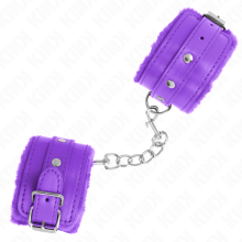 KINK - PREMIUM FUR LINED WRIST RESTRAINTS PURPLE WITH PURPLE