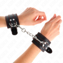 KINK - WRIST RESTRAINTS BLACK WITH RED LINING ADJUSTABLE 20-28