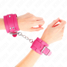 KINK - WRIST RESTRAINTS RASPBERRY ROSE WITH RASPBERRY ROSE