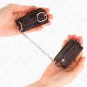 KINK - SMALL WRIST RESTRAINTS BLACK WITH RED LINING ADJUSTABLE