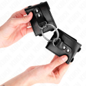 KINK - FIXED WRIST RESTRAINTS WITH RING AND STUDS ADJUSTABLE