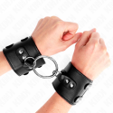 KINK - FIXED WRIST RESTRAINTS WITH RING AND STUDS ADJUSTABLE