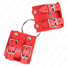 KINK - FIXED WRIST RESTRAINTS WITH RING AND STUDS ADJUSTABLE