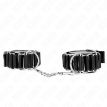 KINK - HINGE-LIKE THIN WRIST RESTRAINTS BLACK ADJUSTRABLE 16-22