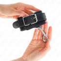 KINK - WRIST RESTRAINTS-SINGLE RIVET ROW AND BIG BUCKLE BLACK