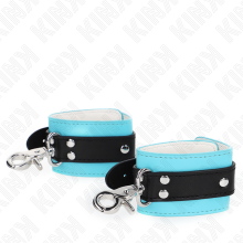 KINK - PREMIUM LOCKABLE WRIST RESTRAINTS BLACK / BLUE