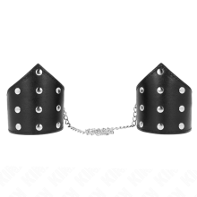 KINK - BRACCIALI STILE PUNTO NERO CON CATENA REGOLABILE 17-23