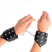 KINK - BLACK POINT STYLE WRISTBANDS WITH CHAIN ADJUSTABLE 17-23