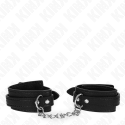 KINK - SNAKE PATTERN WRIST RESTRAINTS BLACK ADJUSTABLE 20-28 CM