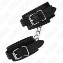 KINK - SNAKE PATTERN WRIST RESTRAINTS BLACK ADJUSTABLE 20-28 CM