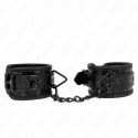 KINK - DIAMOND PATTERN WRIST RESTRAINTS BLACK ADJUSTABLE 17-26