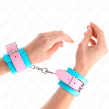 KINK - CUTE WRIST RESTRAINTS BLUE / PINK ADJUSTABLE 16-28 CM X