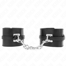 KINK - DELUXE LOCKING WRIST RESTRAINTS BLACK ADJUSTABLE 14.5-21