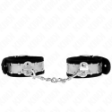 KINK - THIN WRIST RESTRAINTS BLACK / SILVER 30 X 4 CM