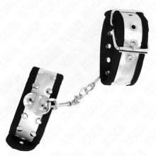 KINK - THIN WRIST RESTRAINTS BLACK / SILVER 30 X 4 CM