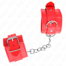 KINK - EINFACHE HANDGELENKSFESSELN ROT VERSTELLBAR 20-23 CM X 5,5 CM