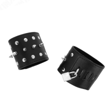 KINK - PUNK WRIST RESTRAINTS WITH SPIKES 25 X 6 CM