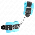 KINK - HOOK WRIST RESTRAINTS BLUE FUR LINED ADJUSTABLE 20-28 CM