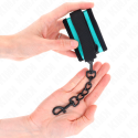 KINK - HOOK AND LOOP NYLON BIND WRIST RESTRAINTS BLACK-BLUE