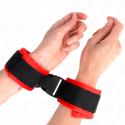 KINK - NYLON BIND HOOKLOOP WRIST RESTRAINTS BLACK MODEL 1