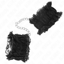 KINK - LACE ELASTIC WRIST RESTRAINTS NEGRO