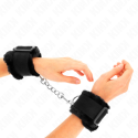 KINK - FURRY LINED WRIST RESTRAINTS BLACK ADJUSTABLE 17-31 CM X