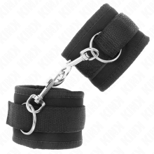 KINK - NYLON BIND-HANDHANDFESSELN MIT KLETTVERSCHLUSS, SCHWARZ, MODELL 2, VERSTELLBAR, 18-35 CM X 6 CM